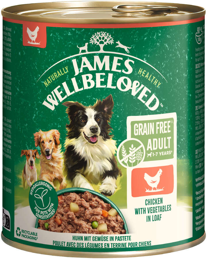 JAMES WELLBELOVED Hunde-Nassfutter Huhn Pastete
